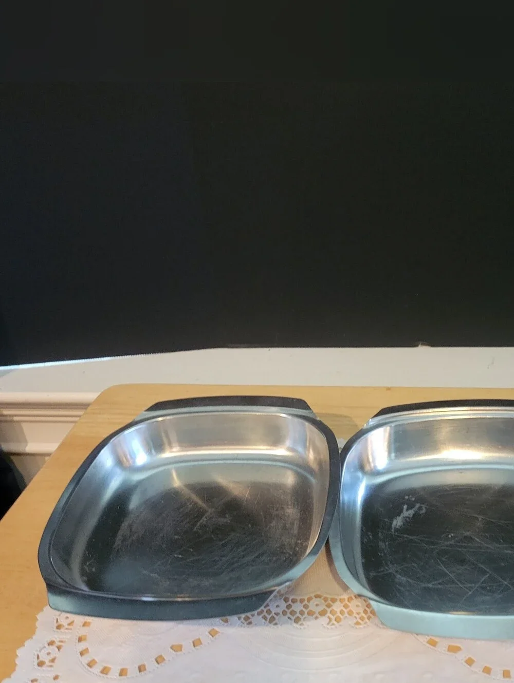 Set of 2 Unbranded Stainless Steel 7